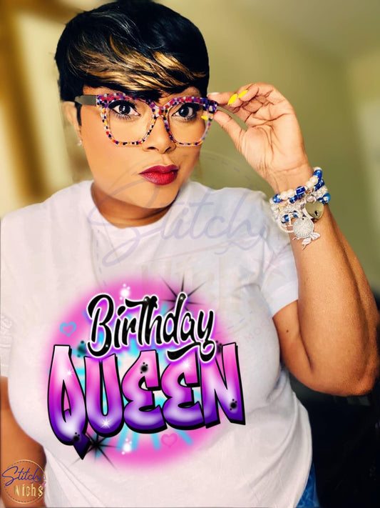 Birthday Queen Airbrush Shirt