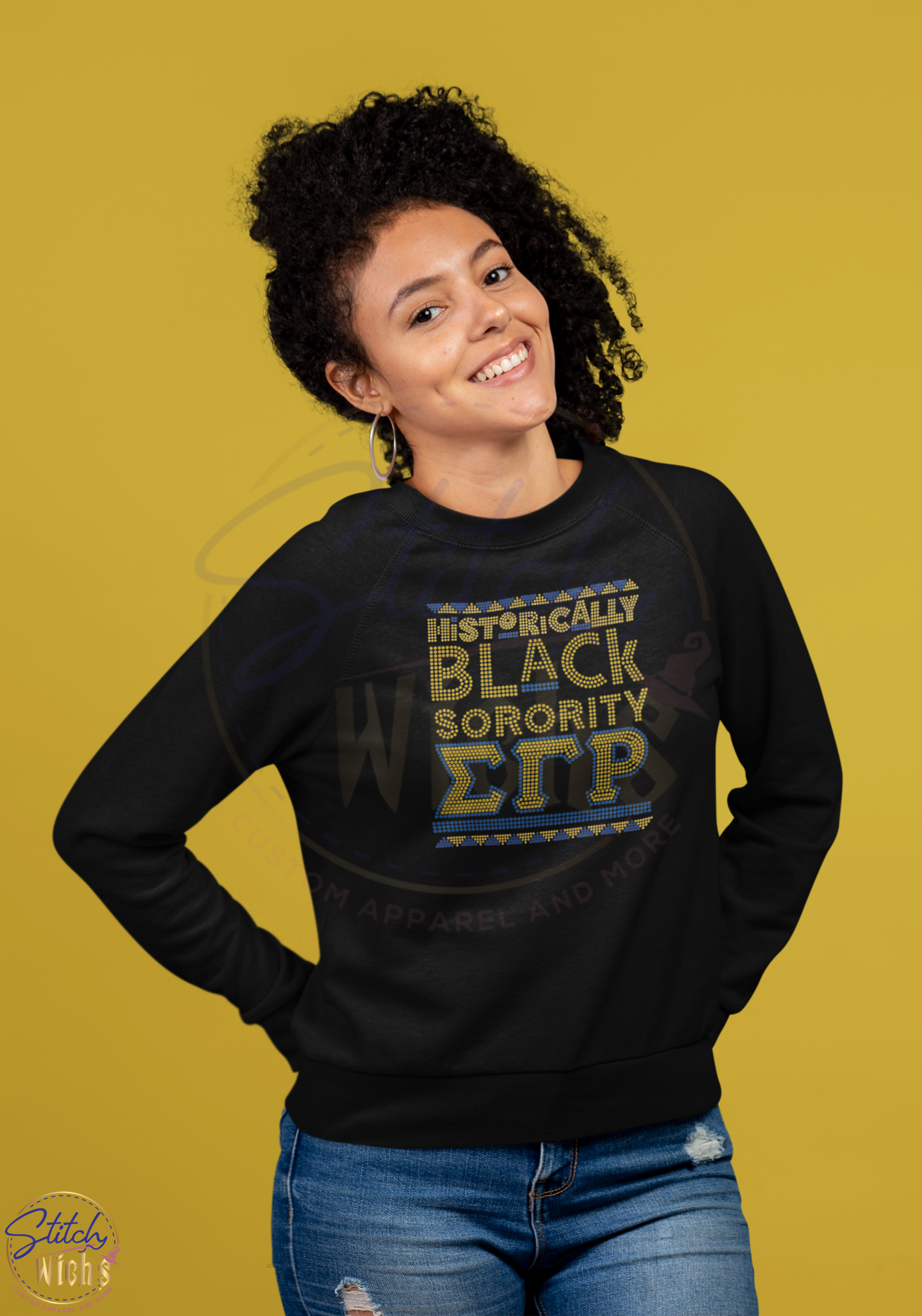 SGRho Historically Black Rhinestone Shirt