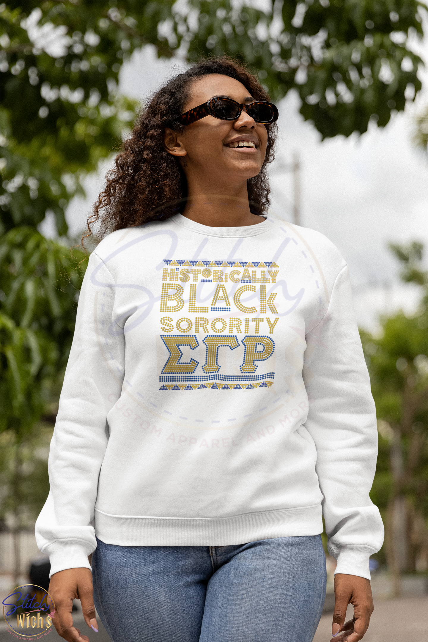 SGRho Historically Black Rhinestone Shirt