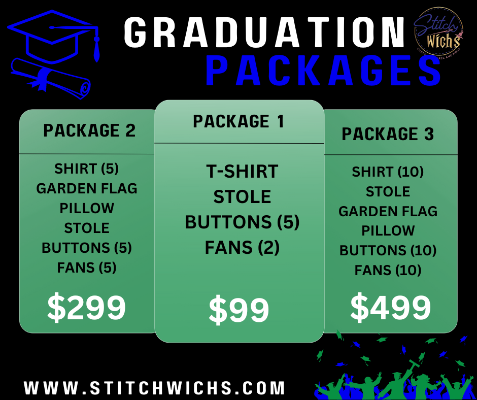 Custom Printed Graduation Packages