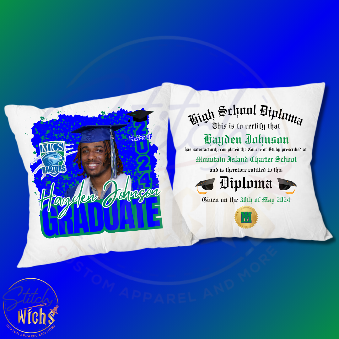 Custom Printed Graduation pillow