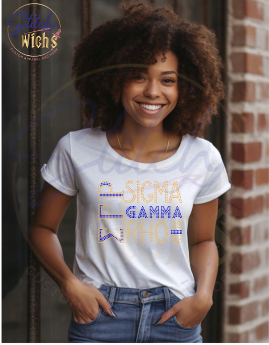 Vertical SGRho Rhinestone Shirt