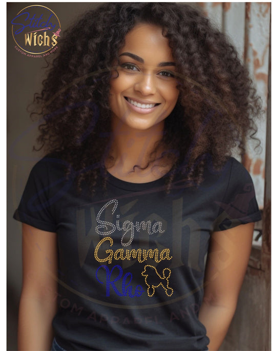 SGRho script Rhinestone Shirt