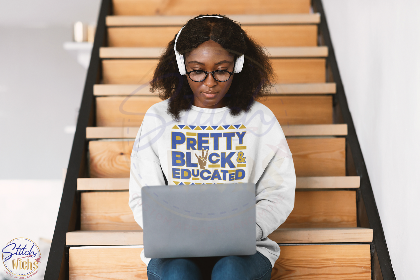 Pretty Black & Educated (Blue & Gold) Shirt